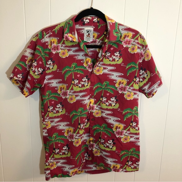 Mickey & Co by JG Hook Hawaiian Mickey Mouse Shirt Small - Picture 1 of 4